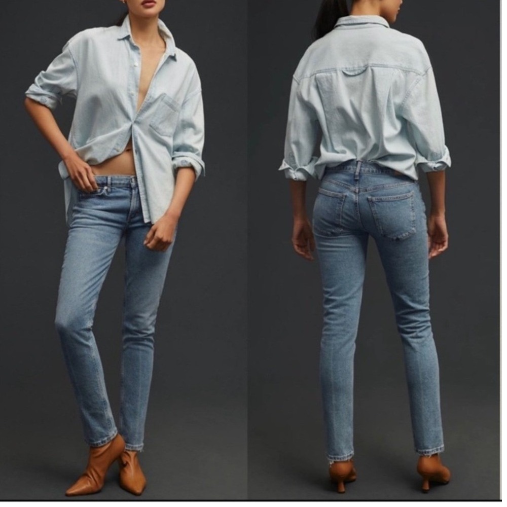 Citizens of Humanity Anthropologie Jeans Womens 23 Inga High Rise Slim